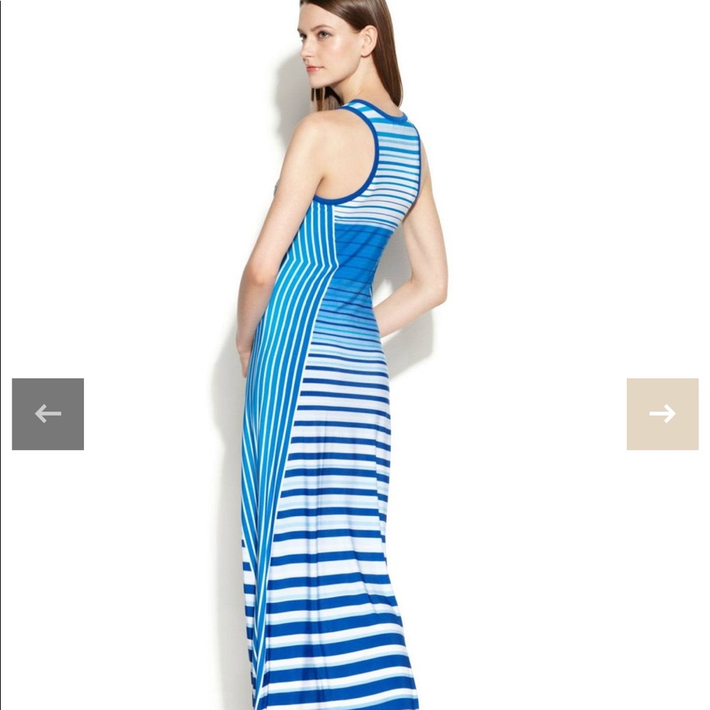 Calvin Klein blue striped Dress